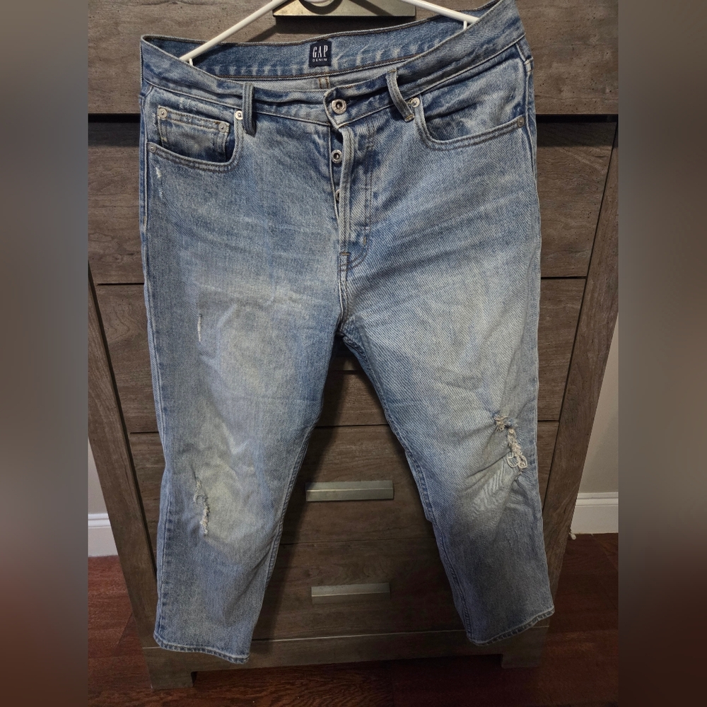 GAP Straight Button Down Cropped Jeans - Size 29